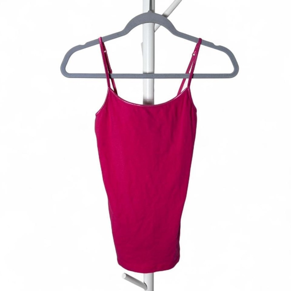 Aeropostale M Pink‎ Spaghetti Straps Cami/Tank Top shelf bra Y2K